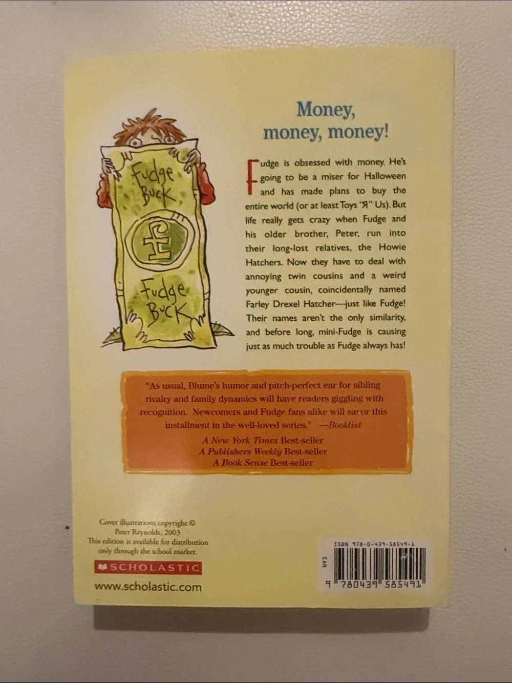 Paperback Judy Blume Book Set - Yellow, Blue, Red, Green Accents
